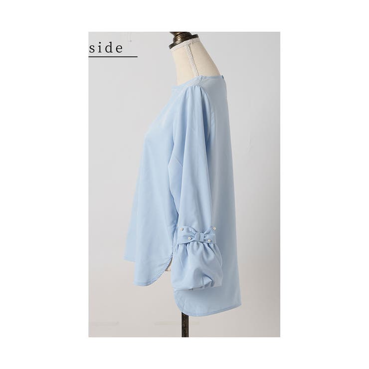 手元にリボンと艶やかパールを添えたきれいめトップス レディース ファッション | Sawa a la mode | 詳細画像21 
