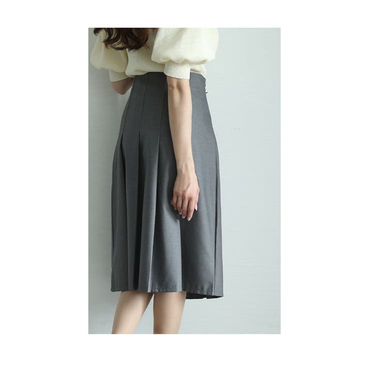 クリスタルビジューが輝く高貴なミディ丈プリーツスカート レディース ファッション | Sawa a la mode | 詳細画像7 