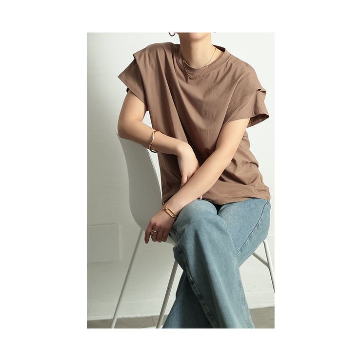 小粋なアクセントが光るタックスリーブカットソー レディース ファッション | Sawa a la mode | 詳細画像12 