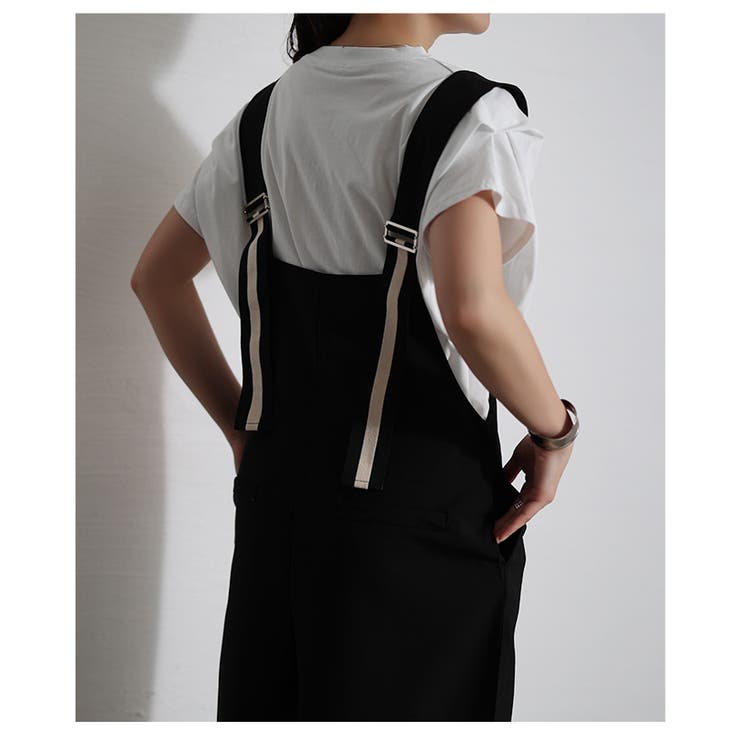 ハンサムに垢抜け大人の綺麗めサロペットパンツ【3月20日20時販売新作】