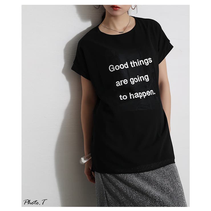ランクアップする異素材プリントTシャツ【3月20日20時販売新作】