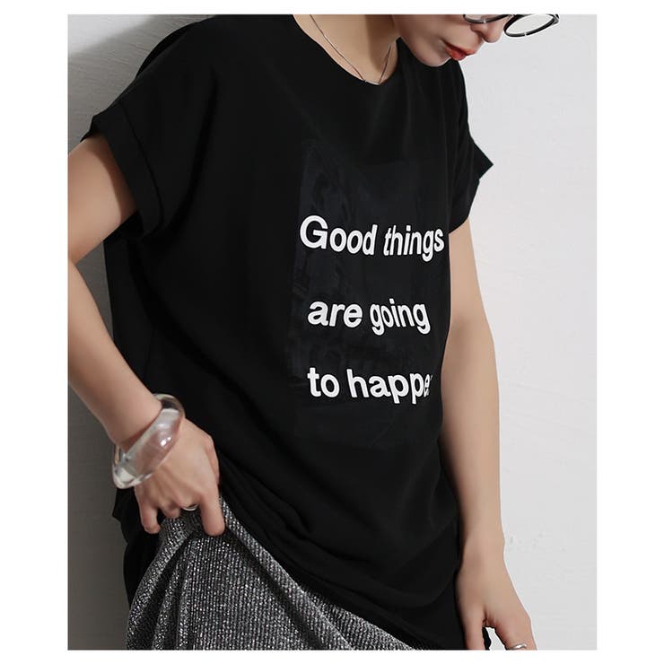 ランクアップする異素材プリントTシャツ【3月20日20時販売新作】