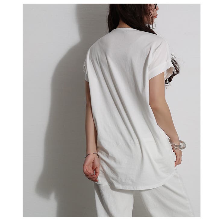 ランクアップする異素材プリントTシャツ【3月20日20時販売新作】