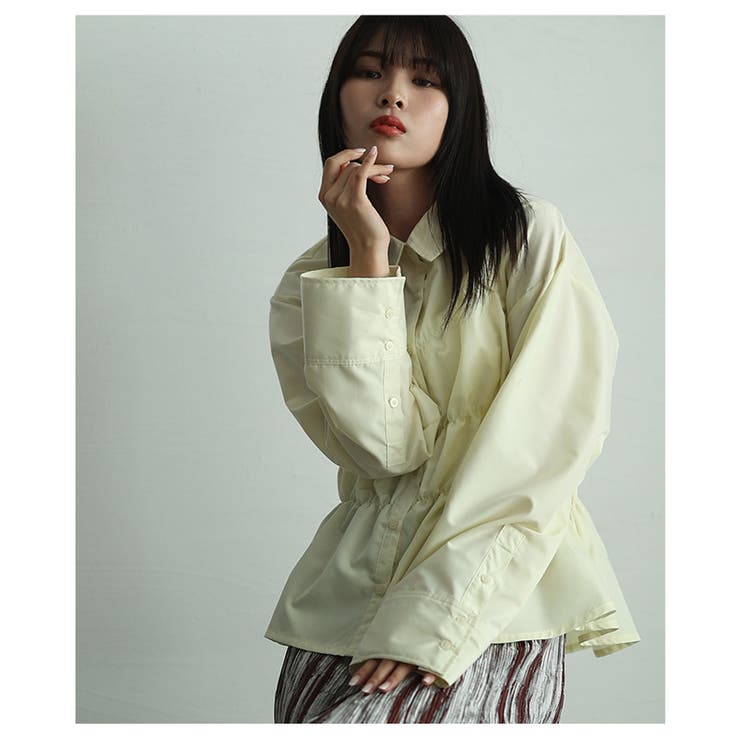 ビスチェ風ブロードシャーリングシャツ【4月9日20時販売新作】