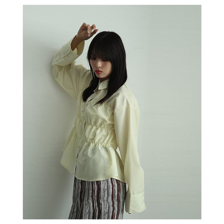 ビスチェ風ブロードシャーリングシャツ【4月9日20時販売新作】