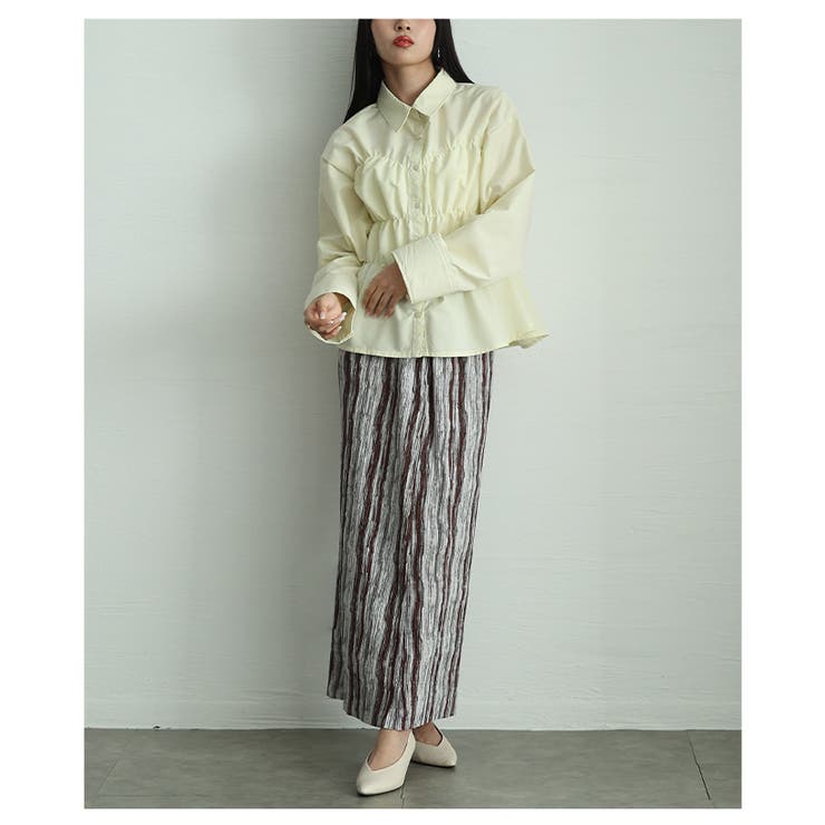 ビスチェ風ブロードシャーリングシャツ【4月9日20時販売新作】