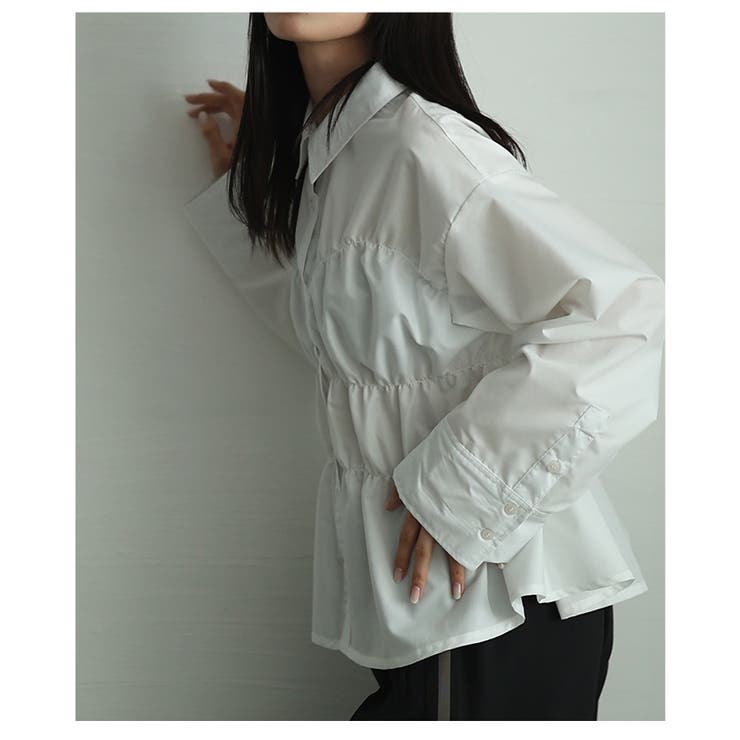 ビスチェ風ブロードシャーリングシャツ【4月9日20時販売新作】