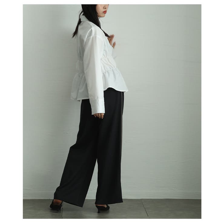 ビスチェ風ブロードシャーリングシャツ【4月9日20時販売新作】