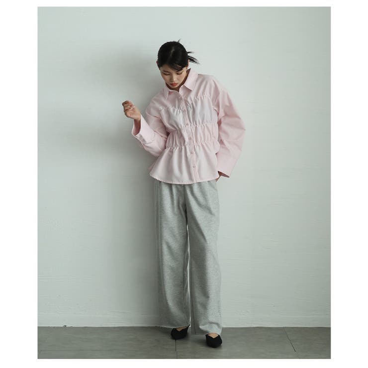 ビスチェ風ブロードシャーリングシャツ【4月9日20時販売新作】