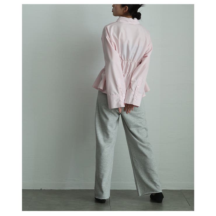 ビスチェ風ブロードシャーリングシャツ【4月9日20時販売新作】