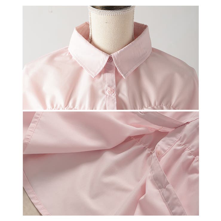 ビスチェ風ブロードシャーリングシャツ【4月9日20時販売新作】