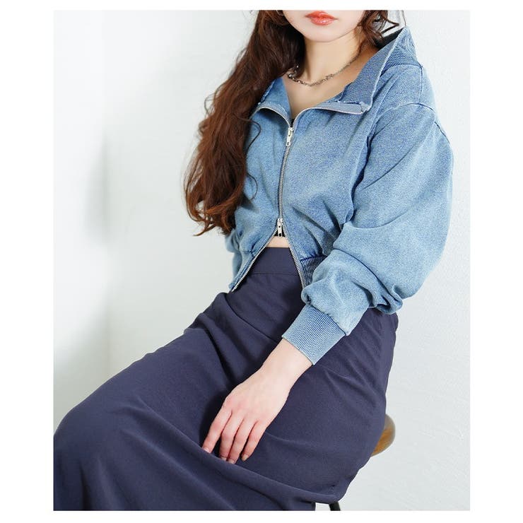 ヒトクセでこなれるジップアップショートスウェット【3月27日20時販売新作】