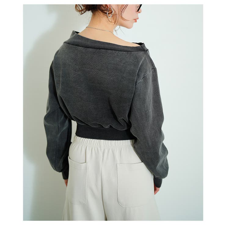 ヒトクセでこなれるジップアップショートスウェット【3月27日20時販売新作】