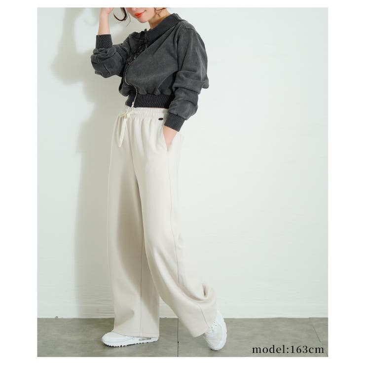 穿けばこなれるカーブニットワイドパンツ【3月27日20時販売新作】