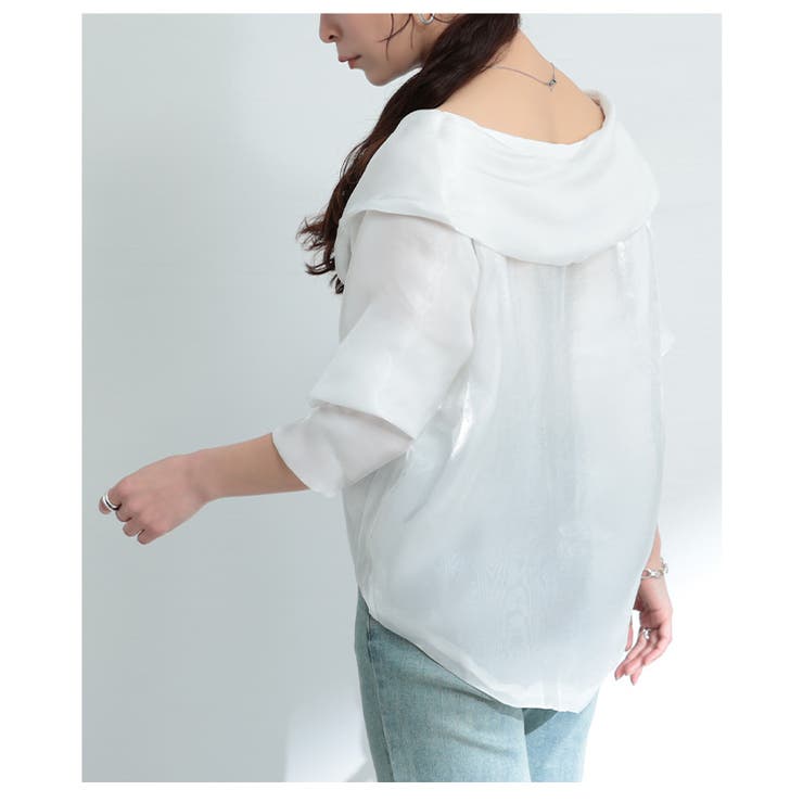 ラグジュアリーに着映えるリボンタイ付きプルオーバー レディース ファッション | Sawa a la mode | 詳細画像19 