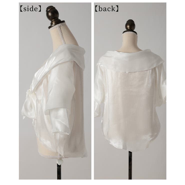 ラグジュアリーに着映えるリボンタイ付きプルオーバー レディース ファッション | Sawa a la mode | 詳細画像22 