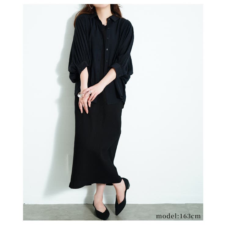シルエットで魅せるボリューム袖ブラウス【3月31日20時販売新作】