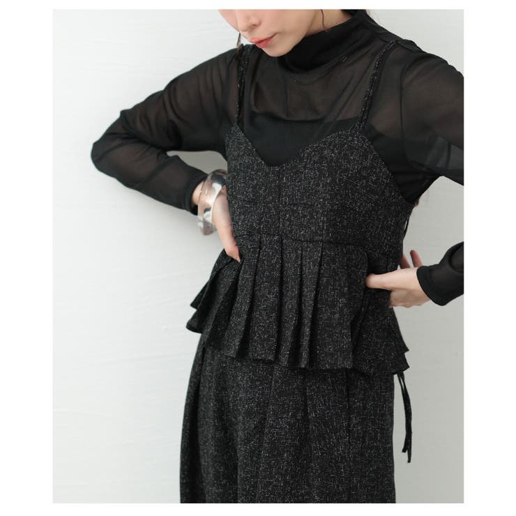 レイヤードで楽しめるトレンドライクなプリーツデザインビスチェ レディース ファッ… | Sawa a la mode | 詳細画像11 