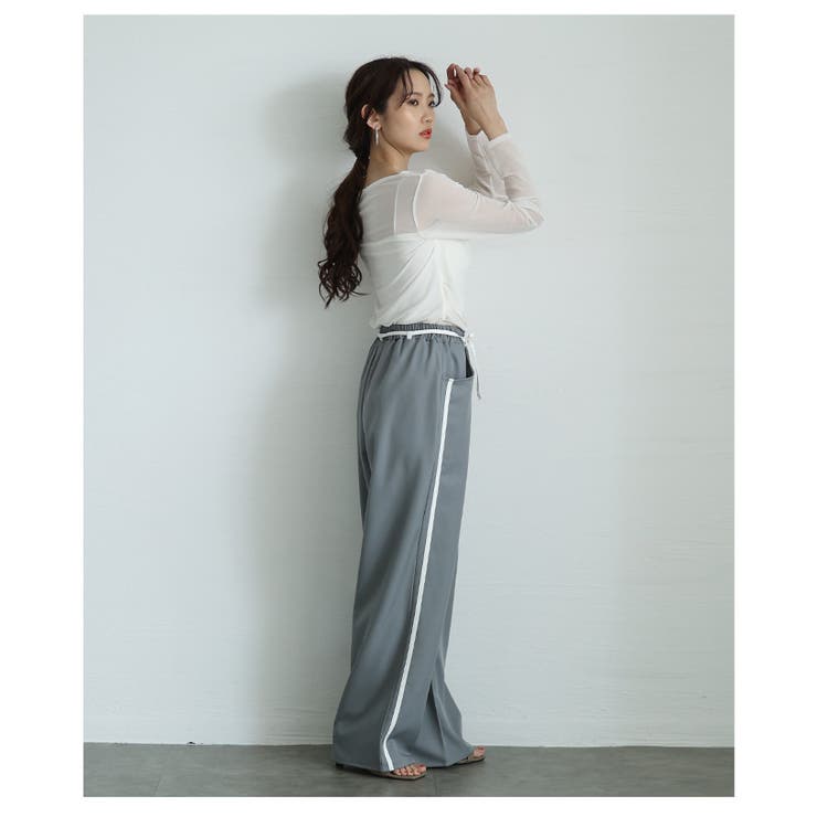 ルーズにこなれるシアーボートネックプルオーバー【4月23日20時販売新作】