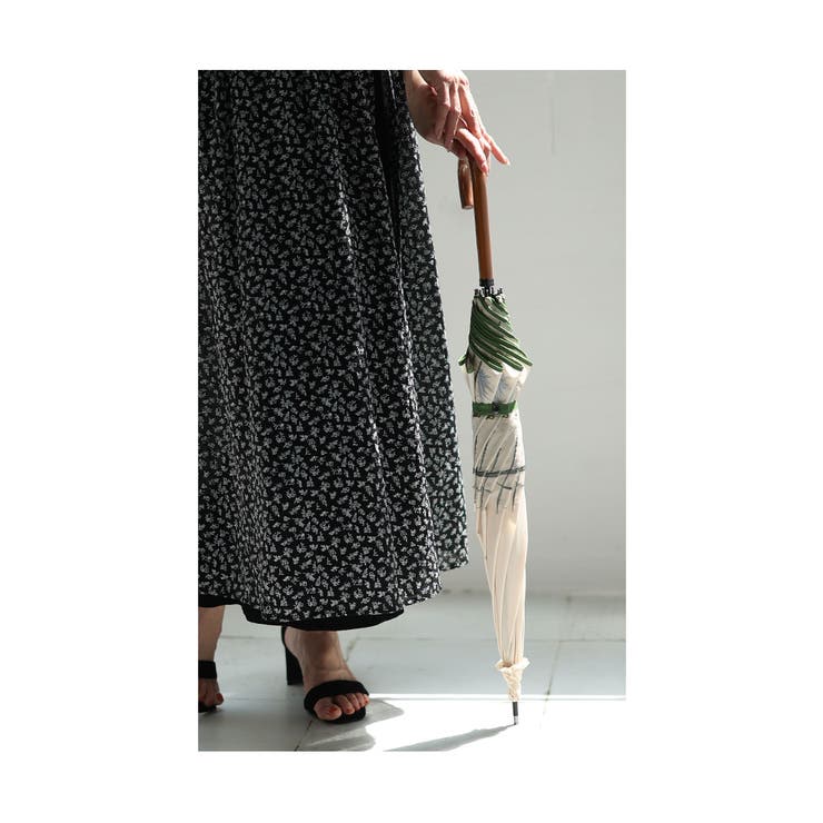 自然を上品に纏う刺繍かわず張り日傘【4月26日20時販売新作】