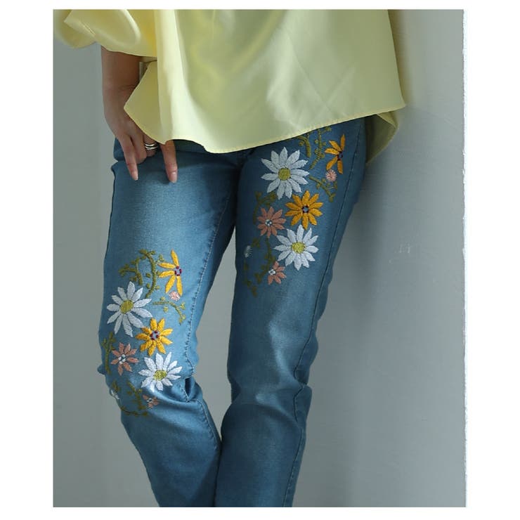 マーガレットガーデンデニムパンツ あさぎーにょ POPPY poppy