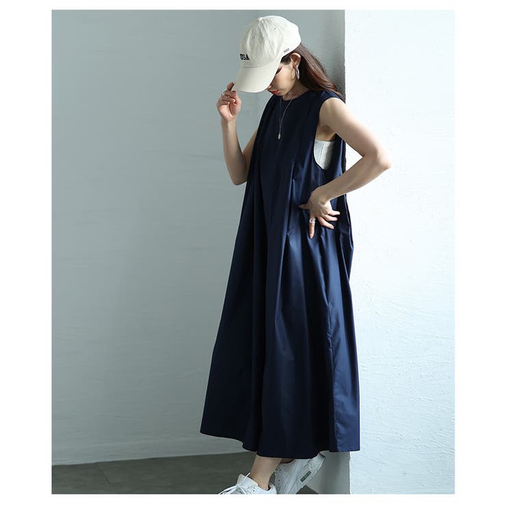 フロントタックワンピース　【5月3日20時販売新作】