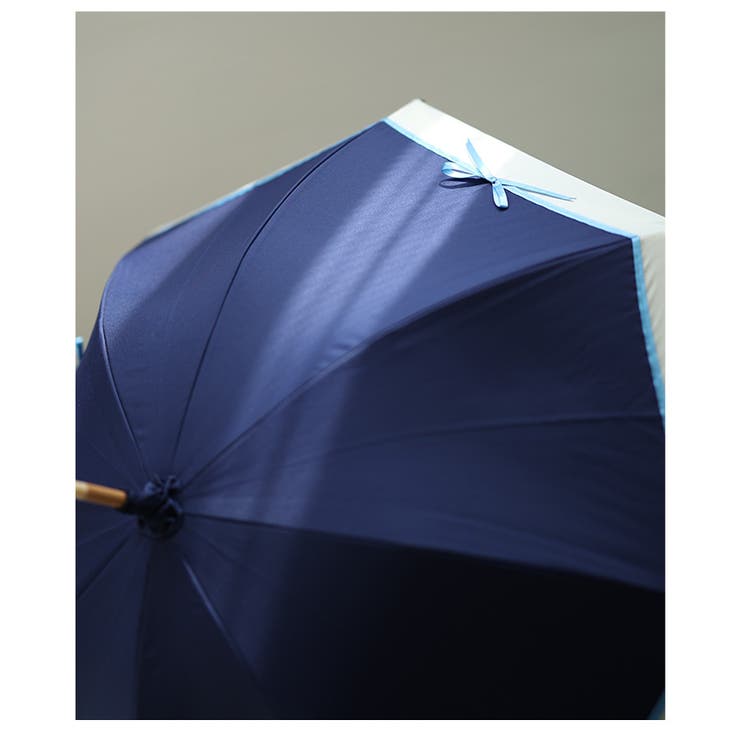 UVカット99.9%リボンモチーフ晴雨兼用日傘　【5月3日20時販売新作】
