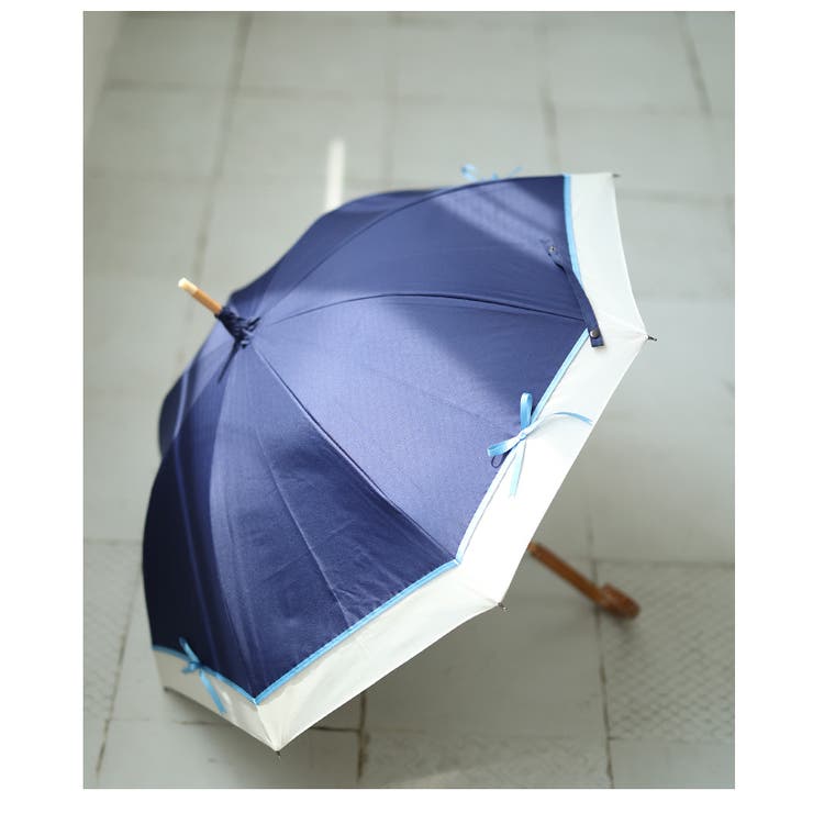 UVカット99.9%リボンモチーフ晴雨兼用日傘　【5月3日20時販売新作】