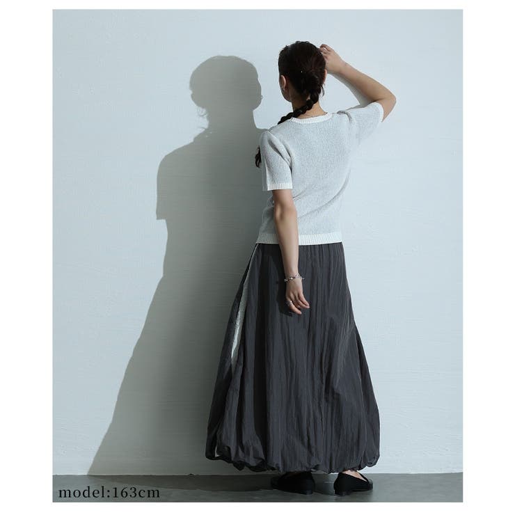 リズムを加えるロゴジャガードニットカットソー レディース ファッション | Sawa a la mode | 詳細画像8 