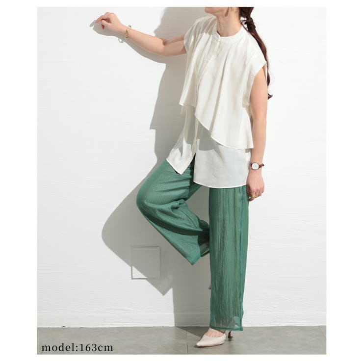ハンサムな魅力を放つ接触冷感シフォンパンツ【5月1日20時販売新作】
