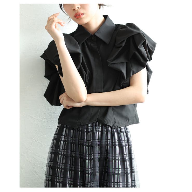 ふんわり可愛いボリュームスリーブブラウス【5月15日20時販売新作】