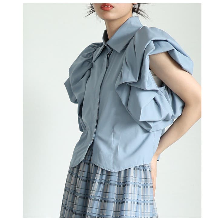 ふんわり可愛いボリュームスリーブブラウス【5月15日20時販売新作】