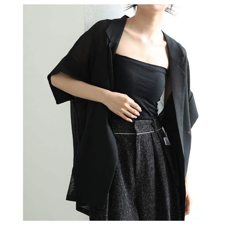 ボディラインに美しくフィットするカップ付きショート丈キャミソール レディース | Sawa a la mode | 詳細画像9 