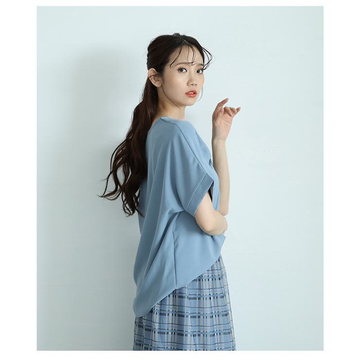 美ドレープで高見えなフロントクロスブラウス【5月24日20時販売新作】