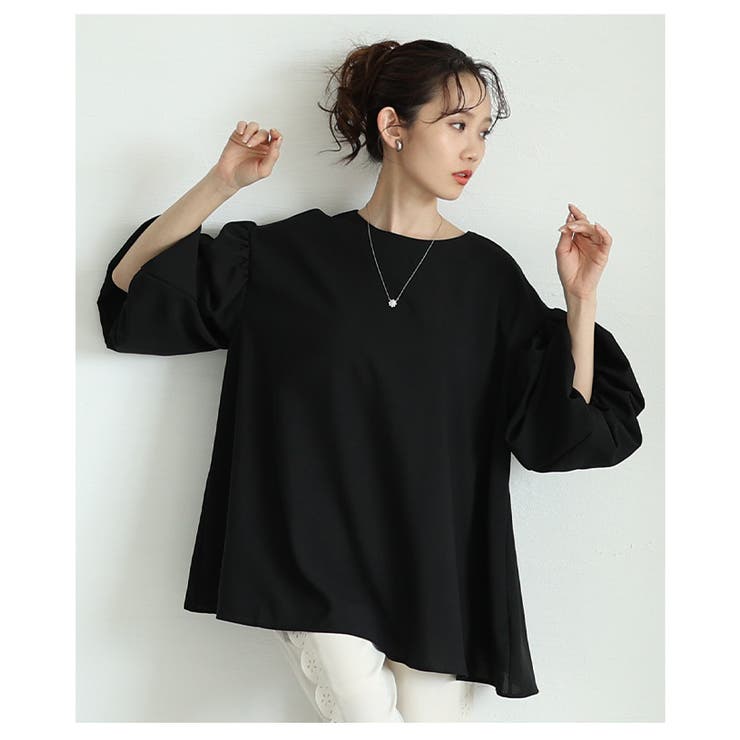 カラバリ豊富なバルーンスリーブフレアチュニック【5月21日20時販売新作】