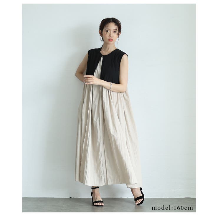 ハイセンスなフェイクレイヤードワンピース【5月24日20時販売新作】