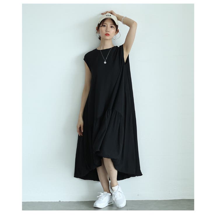 ふわりと躍るバブルヘムフィッシュテールワンピース【5月29日20時販売新作】