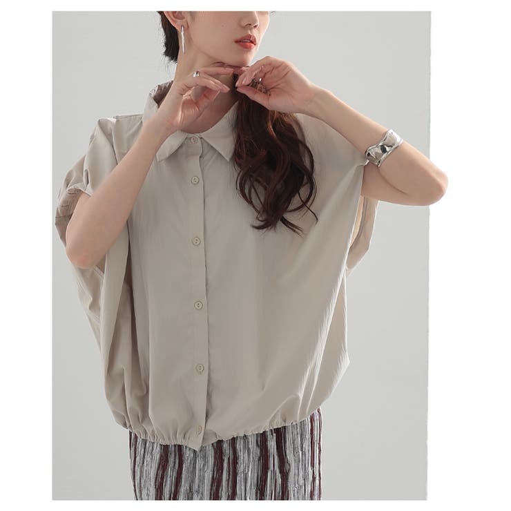 シルエットで差をつける大人の抜け感バルーンシャツブラウス レディース ファッション | Sawa a la mode | 詳細画像5 