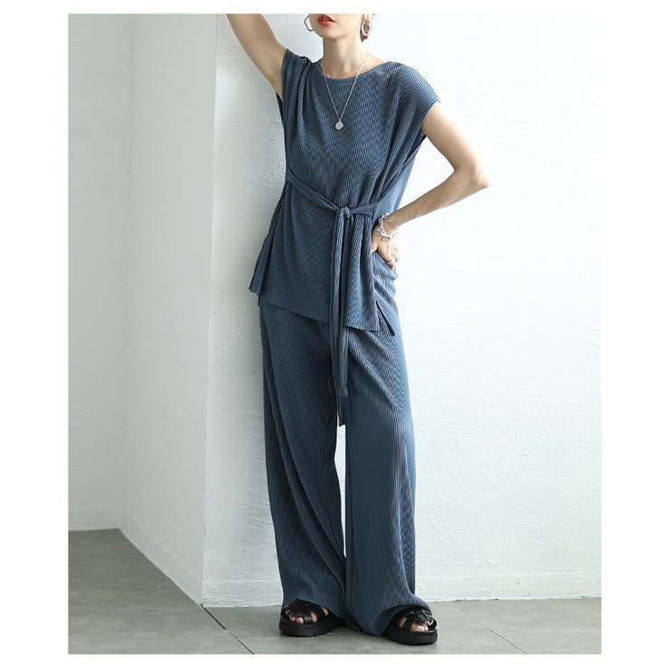 リブカットソー＆リブパンツセットアップ【6月11日20時販売新作】