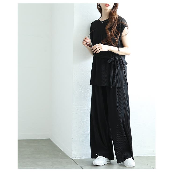リブカットソー＆リブパンツセットアップ【6月11日20時販売新作】