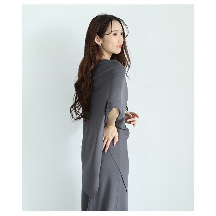 美バランスアシンメトリーニットセットアップ【6月16日20時販売新作】