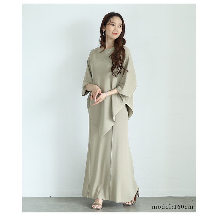 美バランスアシンメトリーニットセットアップ【6月16日20時販売新作】