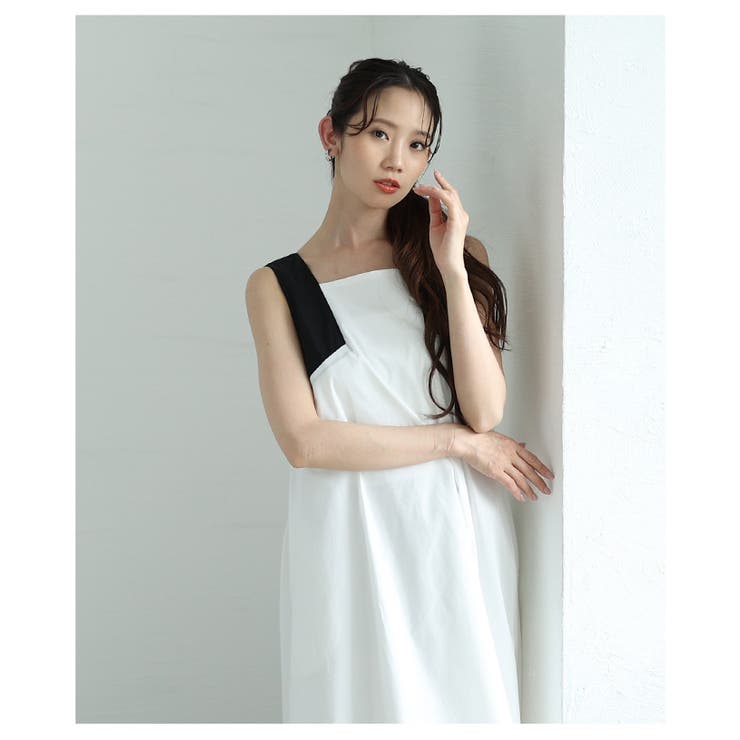 アクセントスリーブデザインのバルーンワンピース【6月18日20時販売新作】