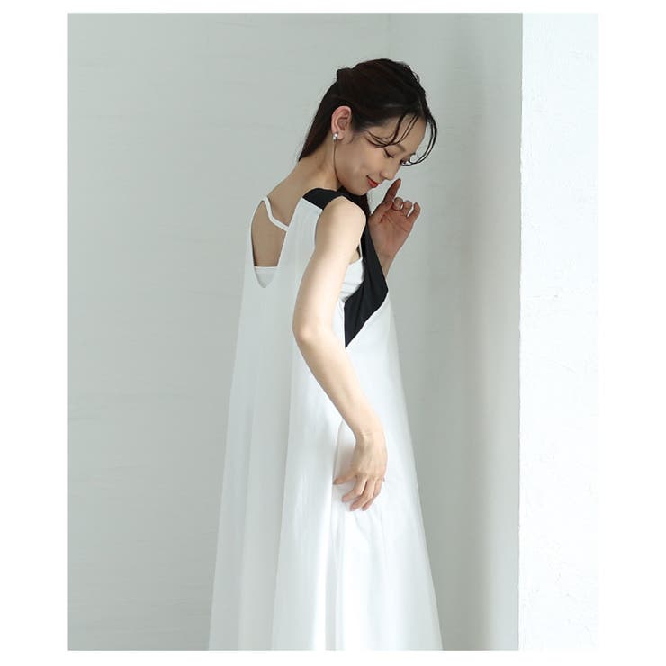 アクセントスリーブデザインのバルーンワンピース【6月18日20時販売新作】
