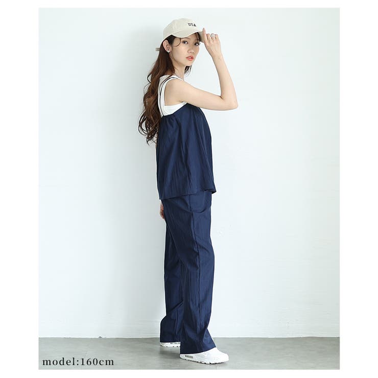 自由自在に楽しめるキャミ＆ワイドパンツ2点セット【6月18日20時販売新作】