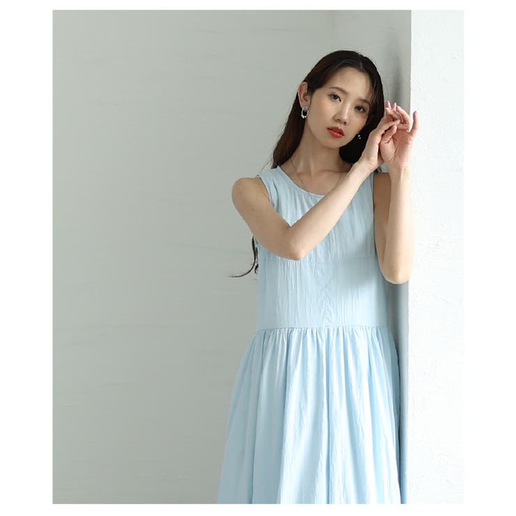 清涼感たっぷりな夏映えバルーンロングワンピース【6月18日20時販売新作】