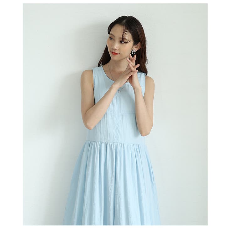 清涼感たっぷりな夏映えバルーンロングワンピース【6月18日20時販売新作】