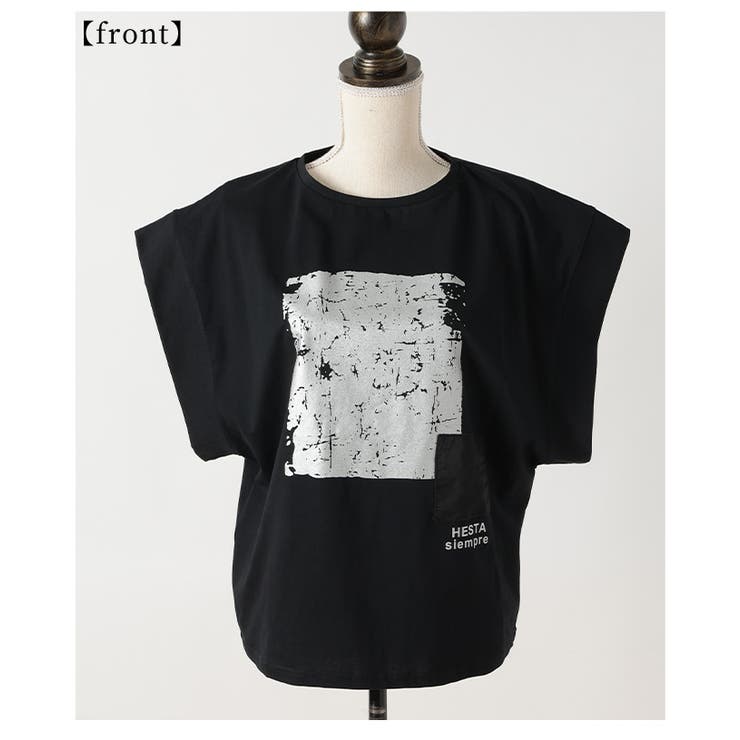 ヴィンテージモードなプリントコットンTシャツ【6月26日20時販売新作】