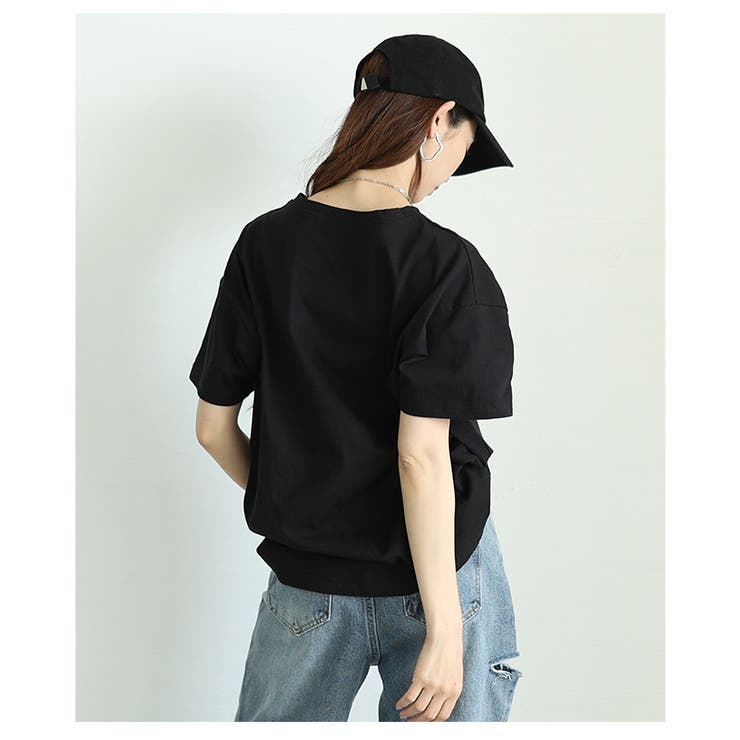 ヴィンテージなペイント箔オーバーサイズTシャツ【7月5日20時販売新作】