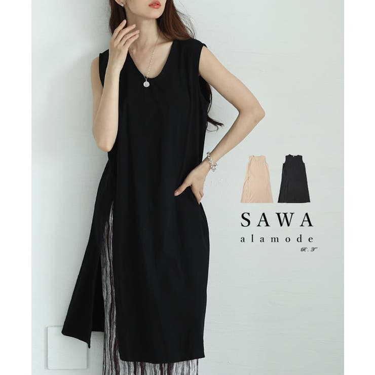 重ねてサマになる涼しげなノースリーブコットンチュニック レディース ファッション | Sawa a la mode | 詳細画像1 